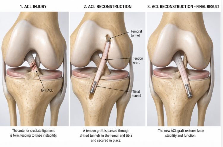 ACL Reconstruction Anatomic Graft Restoration