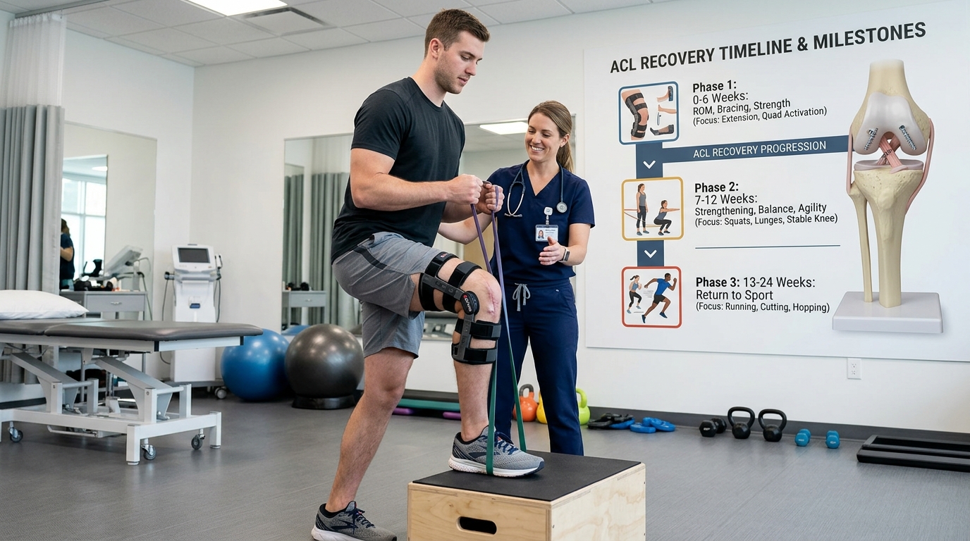 ACL Surgery Recovery Timeline in Bangalore: Week 1 to Return to Sport - Dr. Pradyumna R