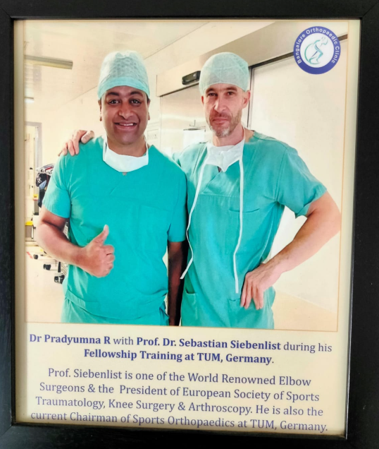 Dr. Pradyumna R with Prof. Dr. Sebastian Siebenlist at TUM Germany