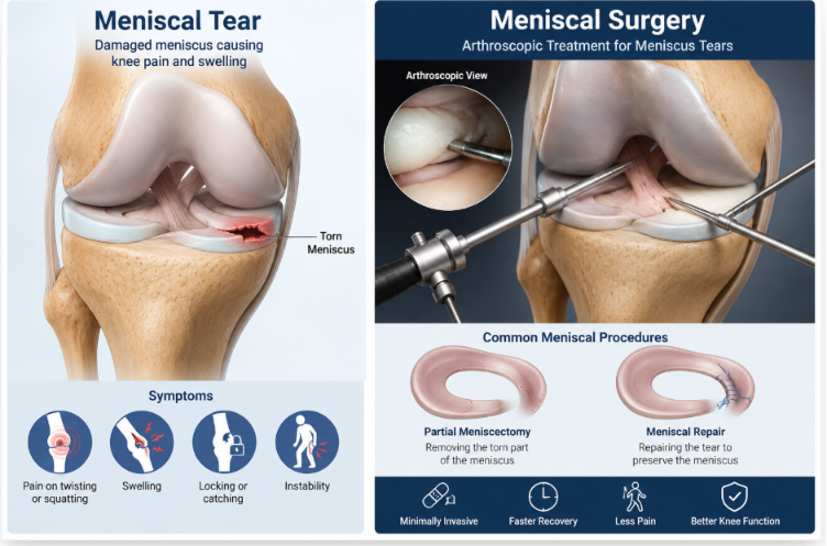 Meniscal Tear Symptoms and Arthroscopic Surgery Guide
