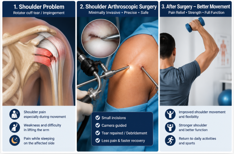 Shoulder Arthroscopy Post-Operative Recovery & Movement