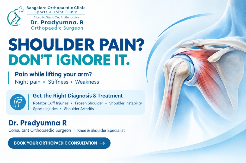 Shoulder Pain Treatment in Bangalore: When to See an Orthopaedic Surgeon - Dr. Pradyumna R