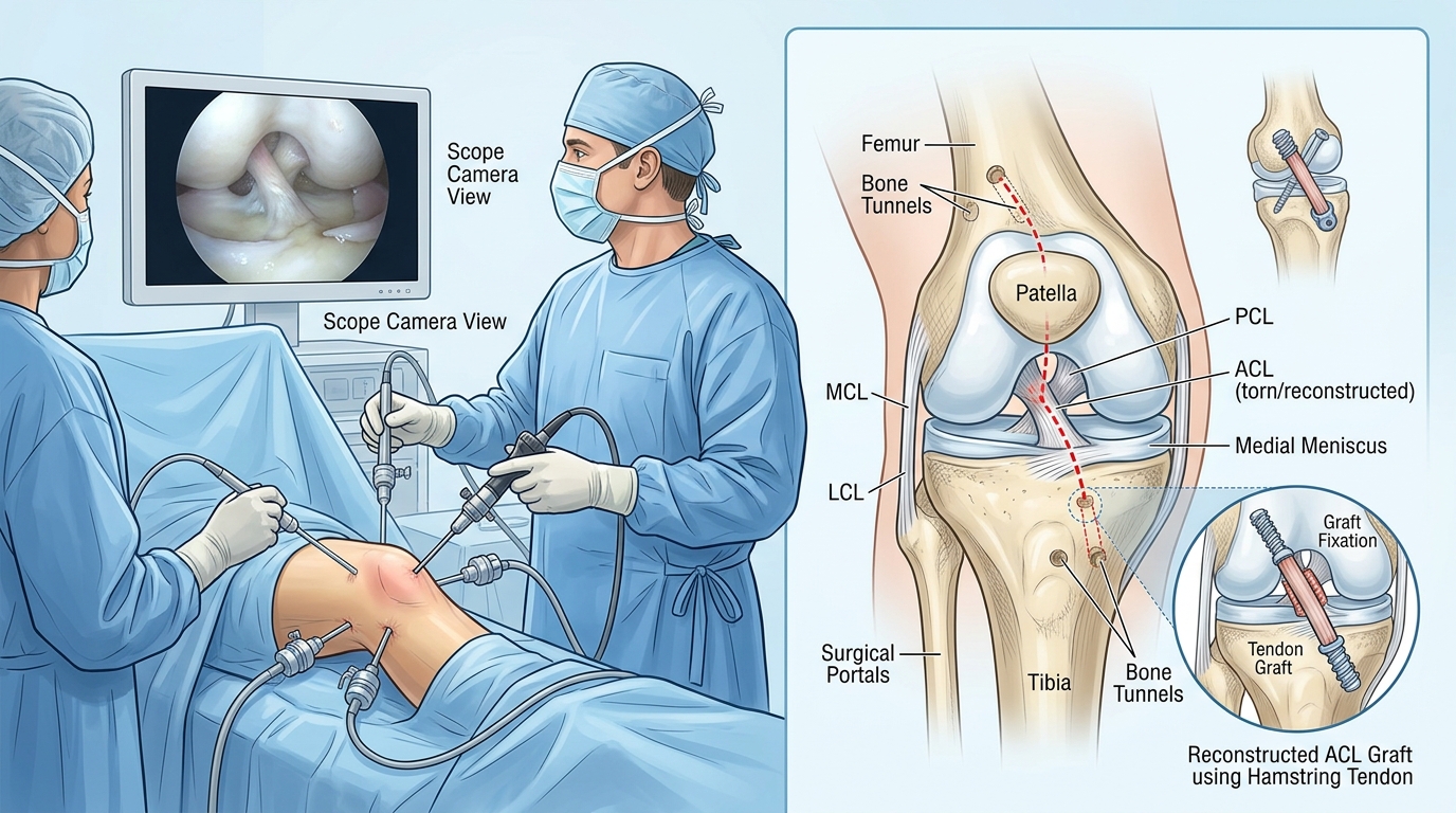 What Happens During ACL Reconstruction? A Step-by-Step Guide for Patients - Dr. Pradyumna R